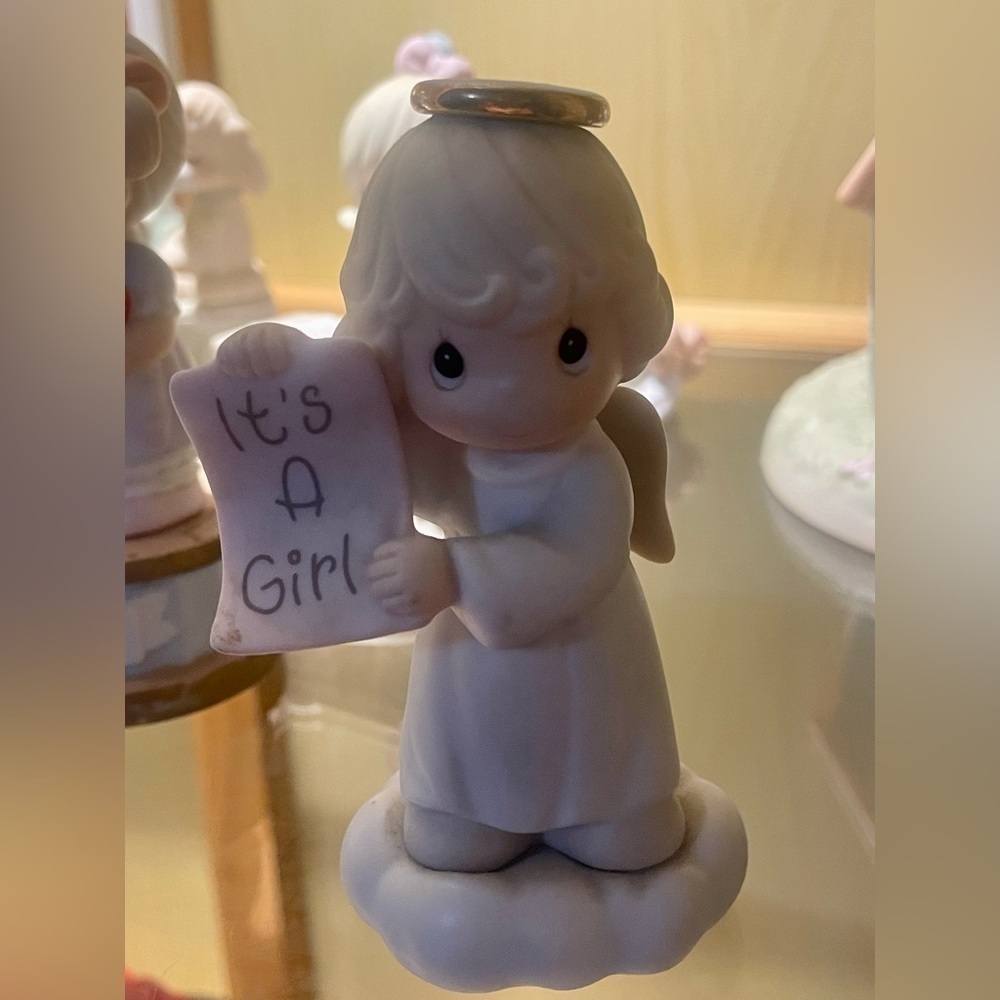 Precious Moments Vintage Enesco It’s a Girl Porcelain Figurine